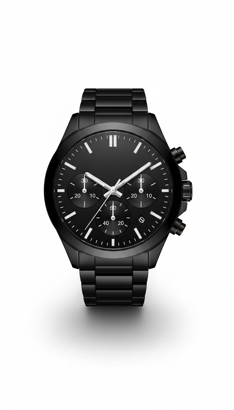 Chronographe Noir Classique